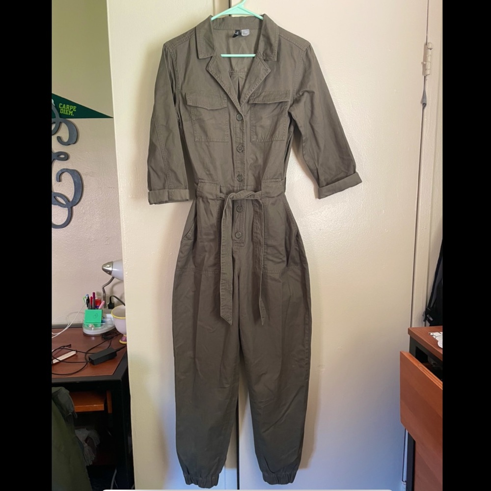 Army green H&M jumpsuit